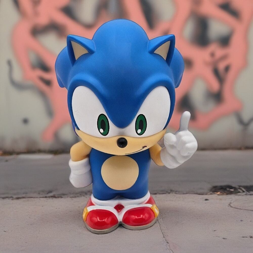 Monogram Sonic The Hedgehog PVC Coin Bank Sega Figure